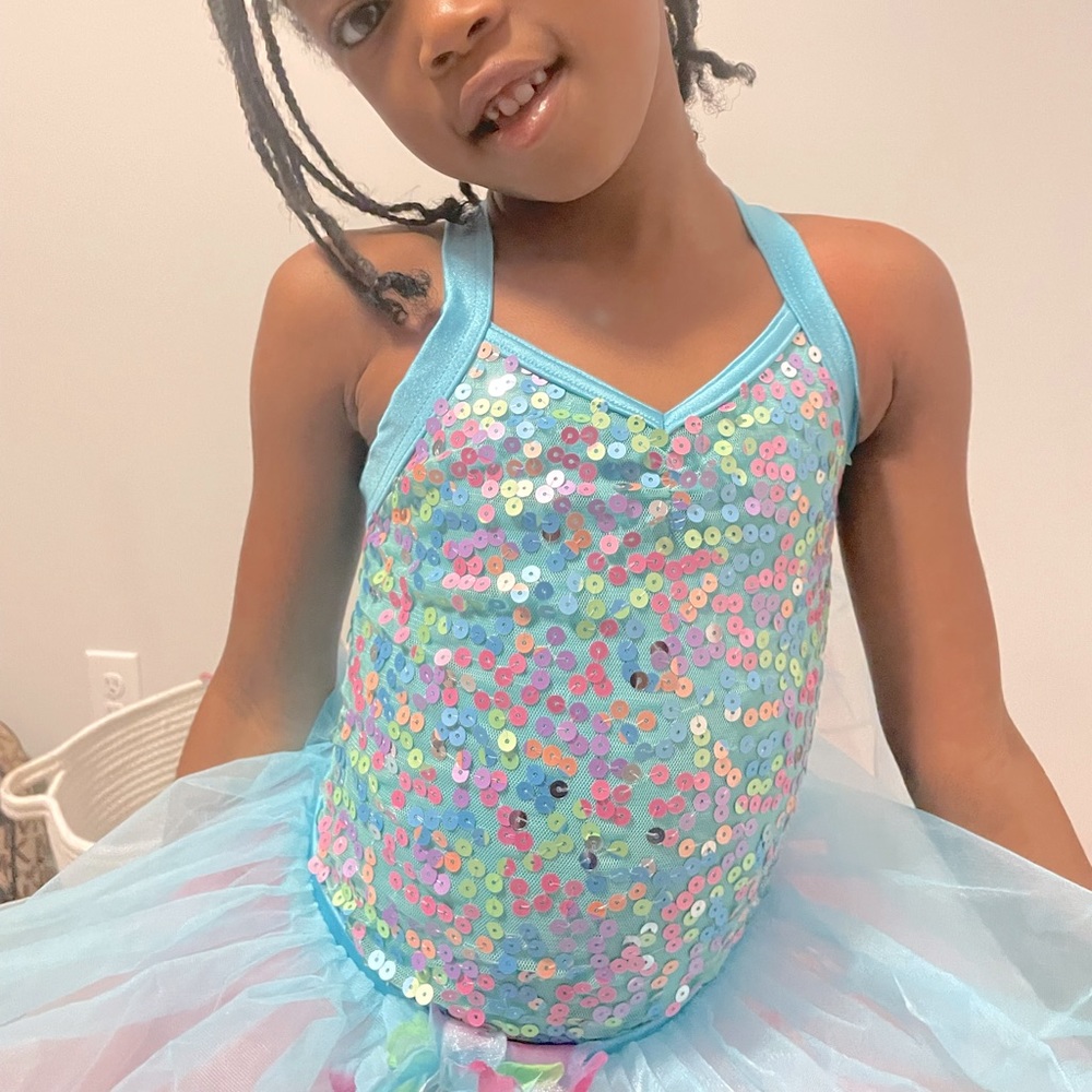 Weissman pink and blue ballet costume set. Size XSc